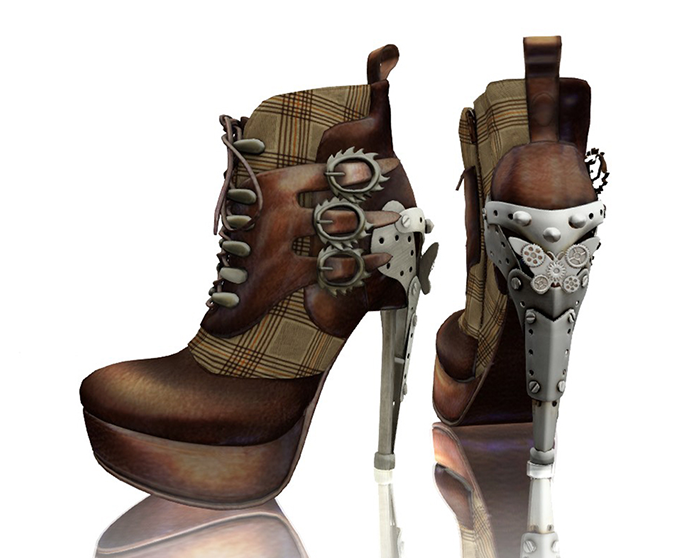 Steampunk Ankle Boots | Estequal 3d Studio